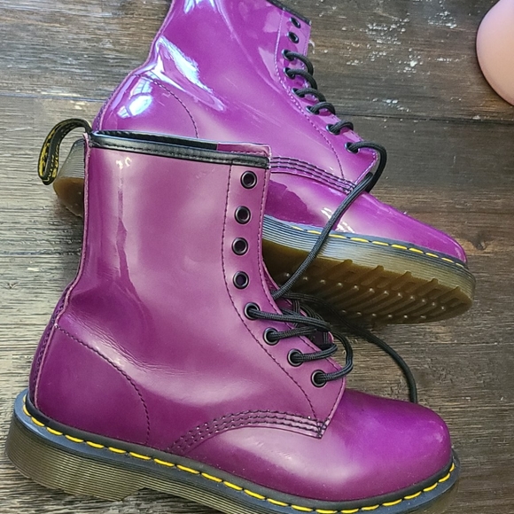 purple patent dr martens